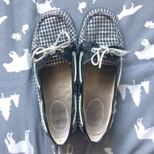 ❗️REDUCED❗️Black & White Houndstooth Oxfords Flats