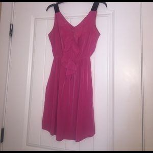 Hot Pink Ruffle Dress