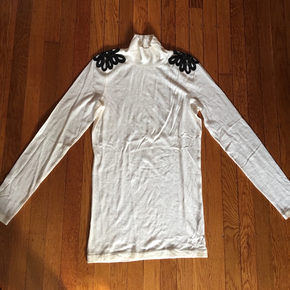 Club Monaco Poly Cashmere MockNeck Long Sleeve NTW