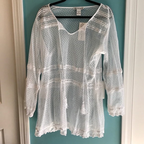 Boutique Other - Sheer swimsuit beach cover up