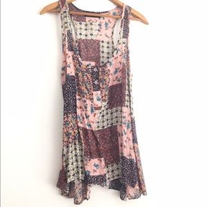 Boho Cotton patchwork tank