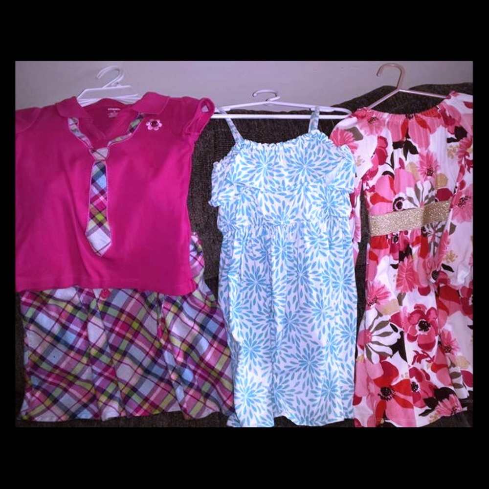 Lot of Gymboree/Gap 3 Dresses/Skirt set. Sz 5/6/7