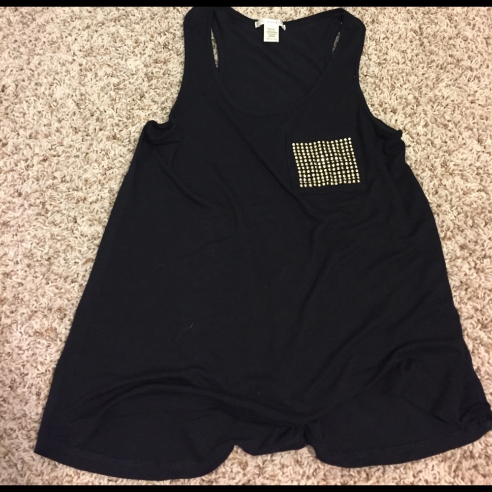 Black tank top