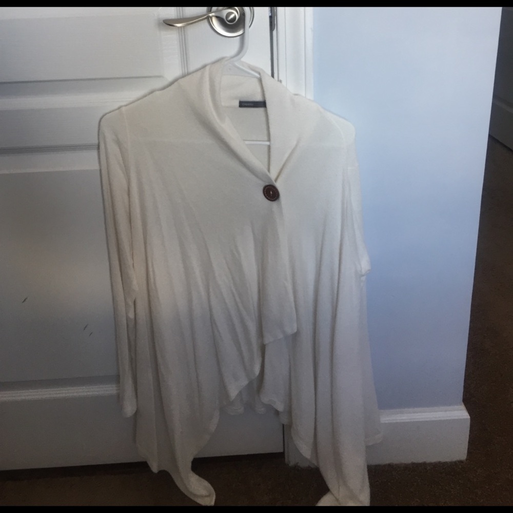 Cream poncho sweater