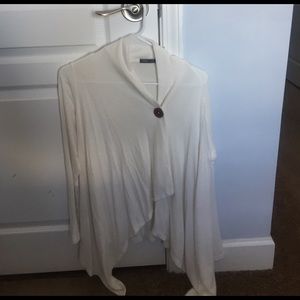 Cream poncho sweater