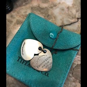 Authentic Return to Tiffany Double Heart Necklace