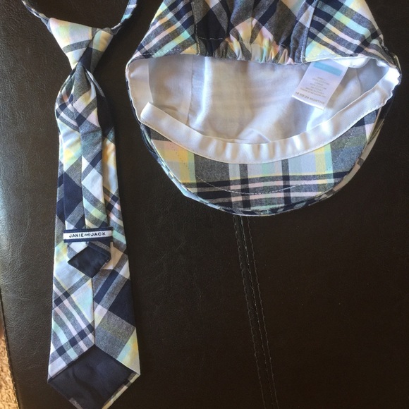 Janie and Jack tie and newsboy hat! - Picture 2 of 4