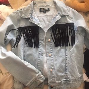 Stolen girlfriends club Fringe Denim Jacket