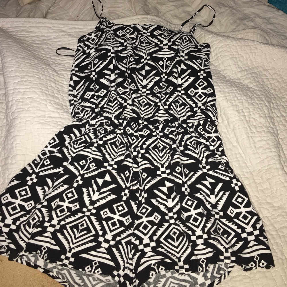 tribal print romper