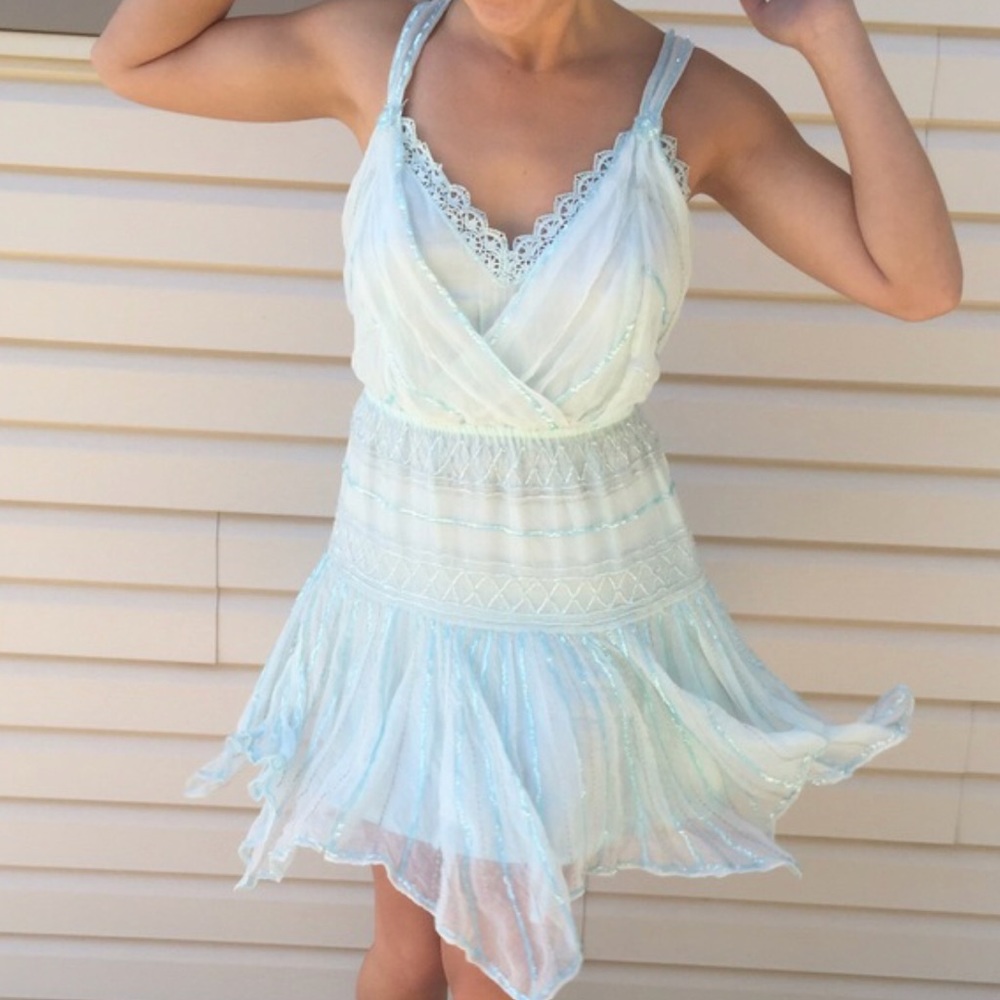 Free people whimsical blue fairy dress