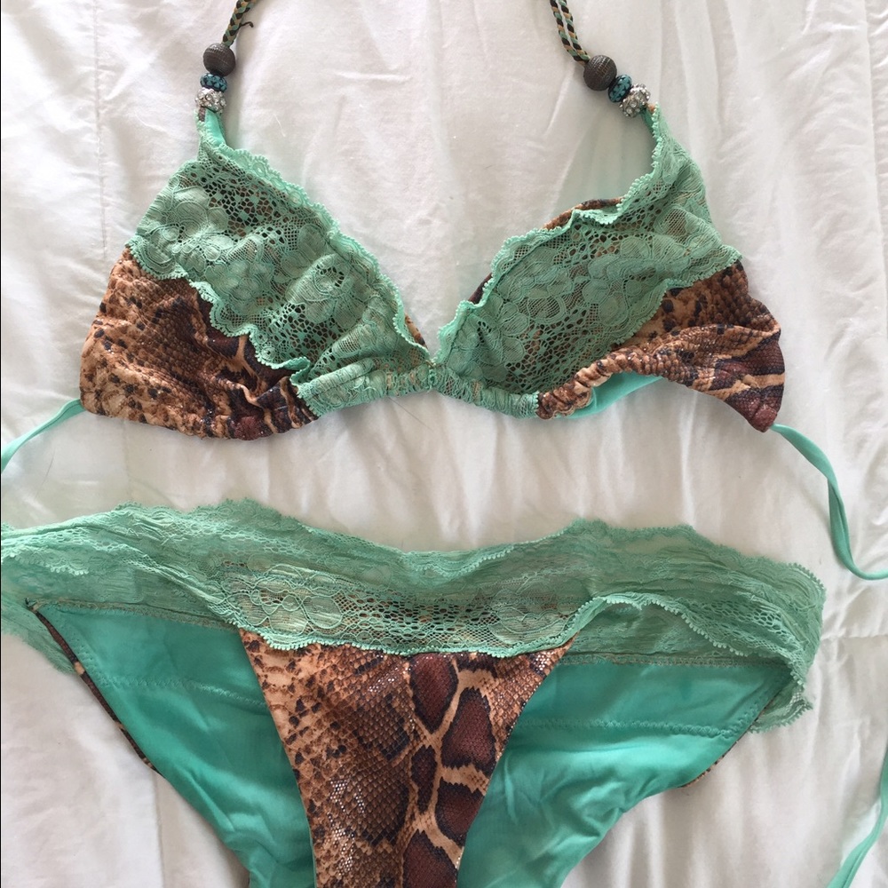 Beach Bunny Wild Honey Lace Bikini
