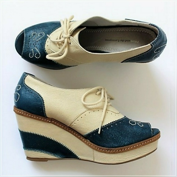 Anthropologie Shoes - Anthropologie Peep Toe Wedge