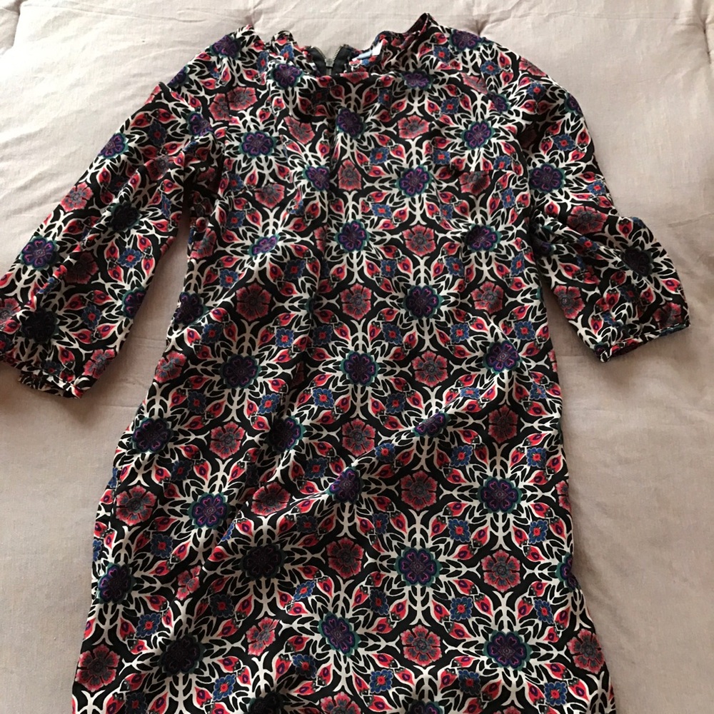 Printed Floral Shift Dress