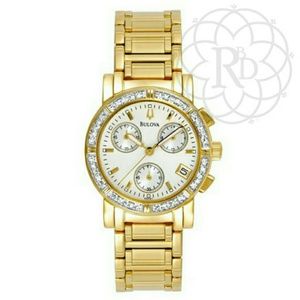 NEW Bulova Ladies Diamond Chronograph Watch