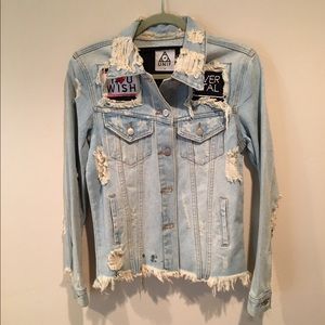 UNIF denim jacket with patches