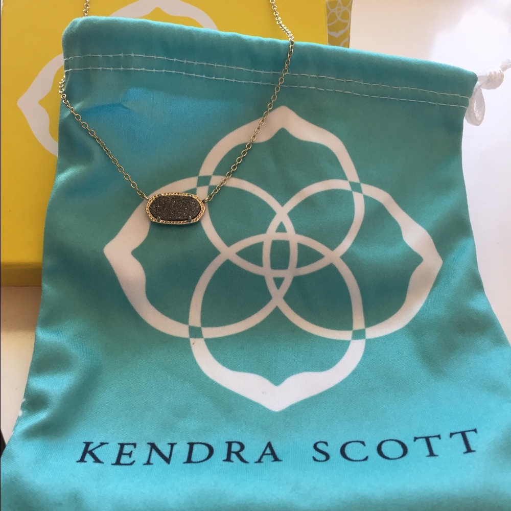 NWOT Kendra Scott platinum druzy!