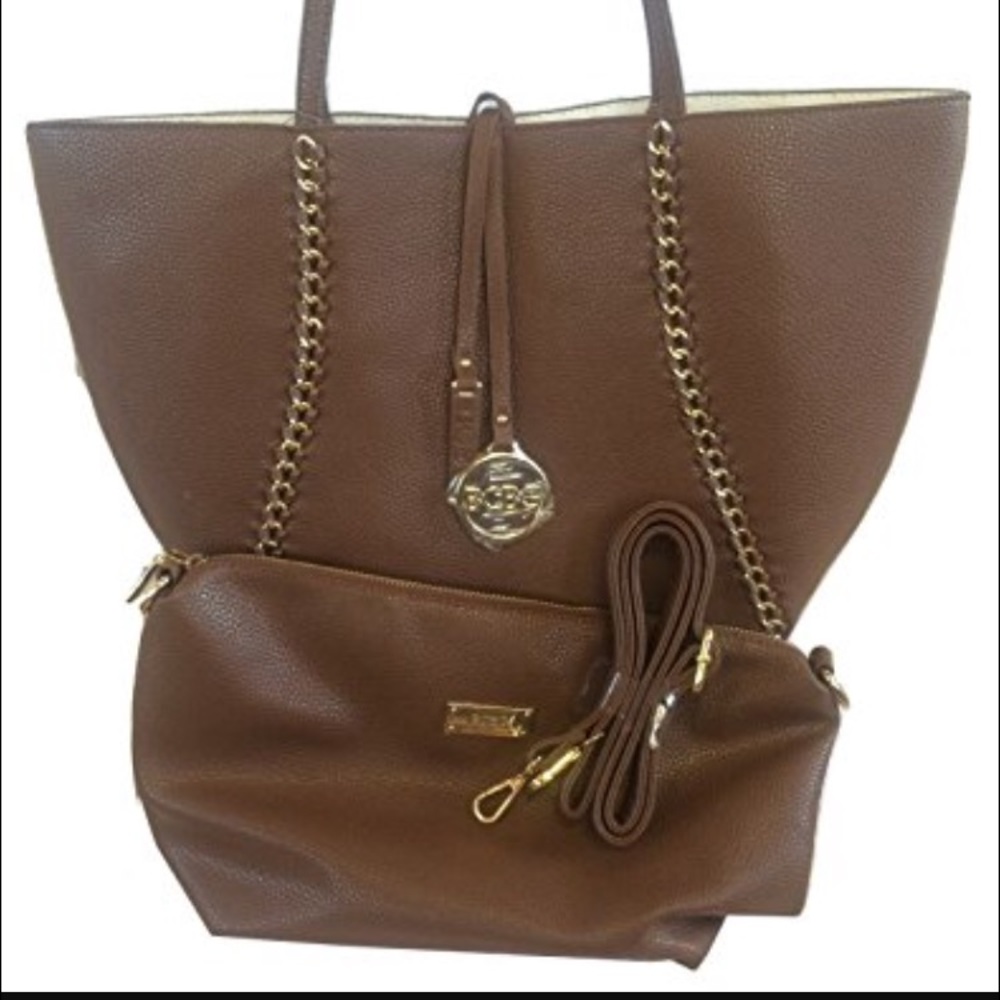 BCBG Faux leather bag with mini cross body