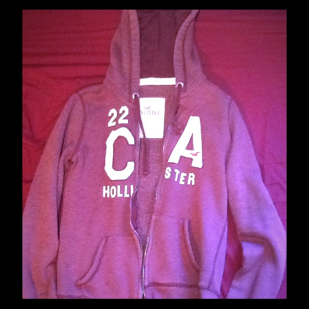 Red hollister hoodie