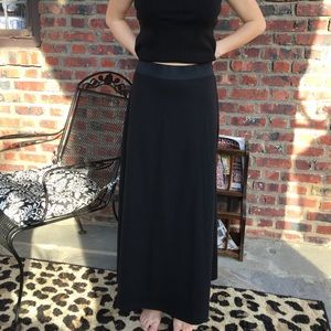 Gap Black Maxi Skirt with Elastic Waist