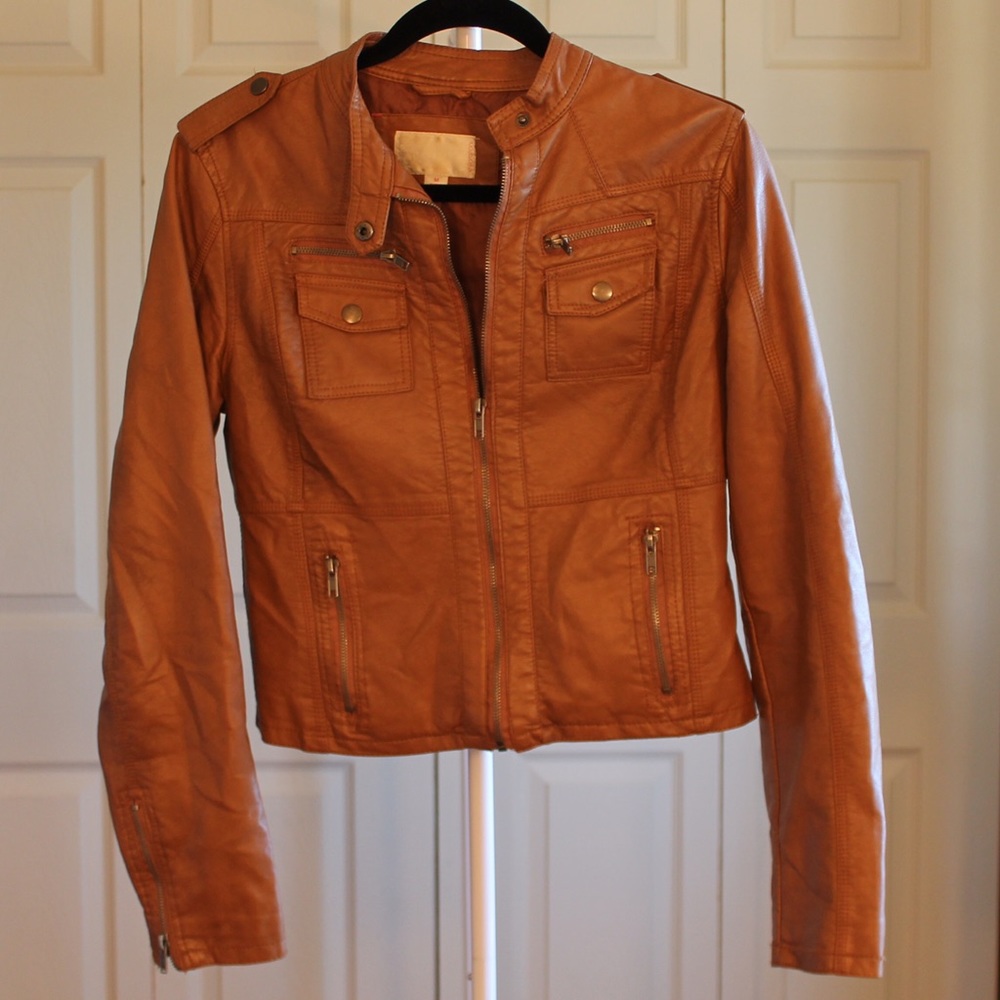 Faux Leather Jacket