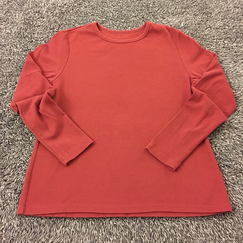 Layering staple - long sleeve tee - rust colored! - Picture 2 of 6