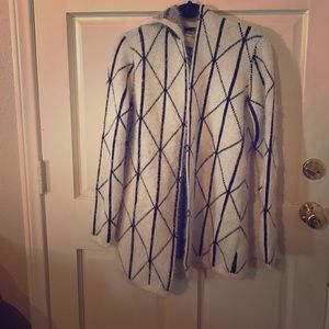 Black and White Hoodie Sweater