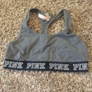 Pink logo bralette