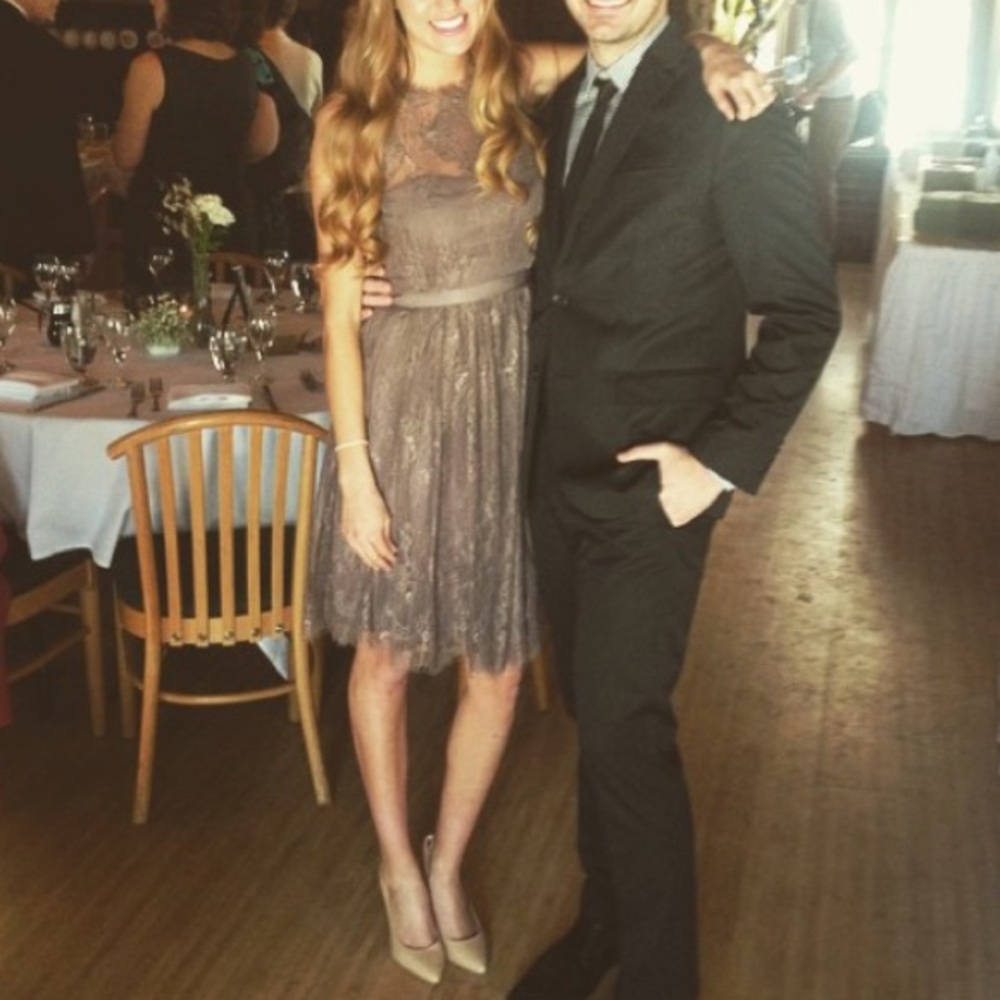 Beautiful BHLDN mauve lace bridesmaid dress ✨💗