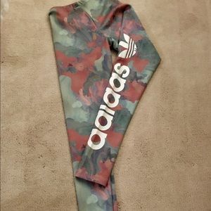 XS adidas leggings, floral print