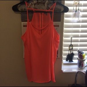 Charlotte Russe SMALL orange tank top