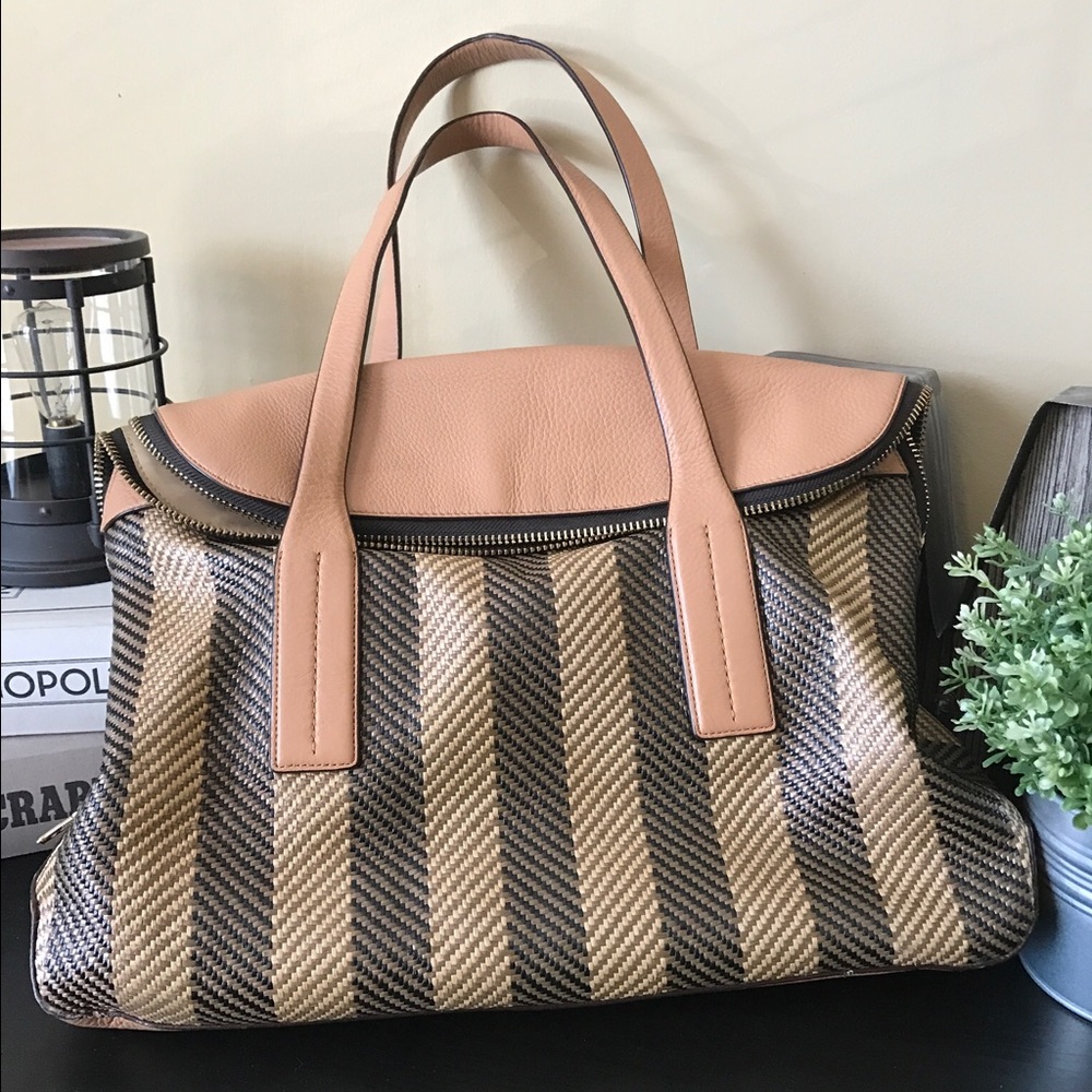 Henri Bendel Debutante Straw Satchel