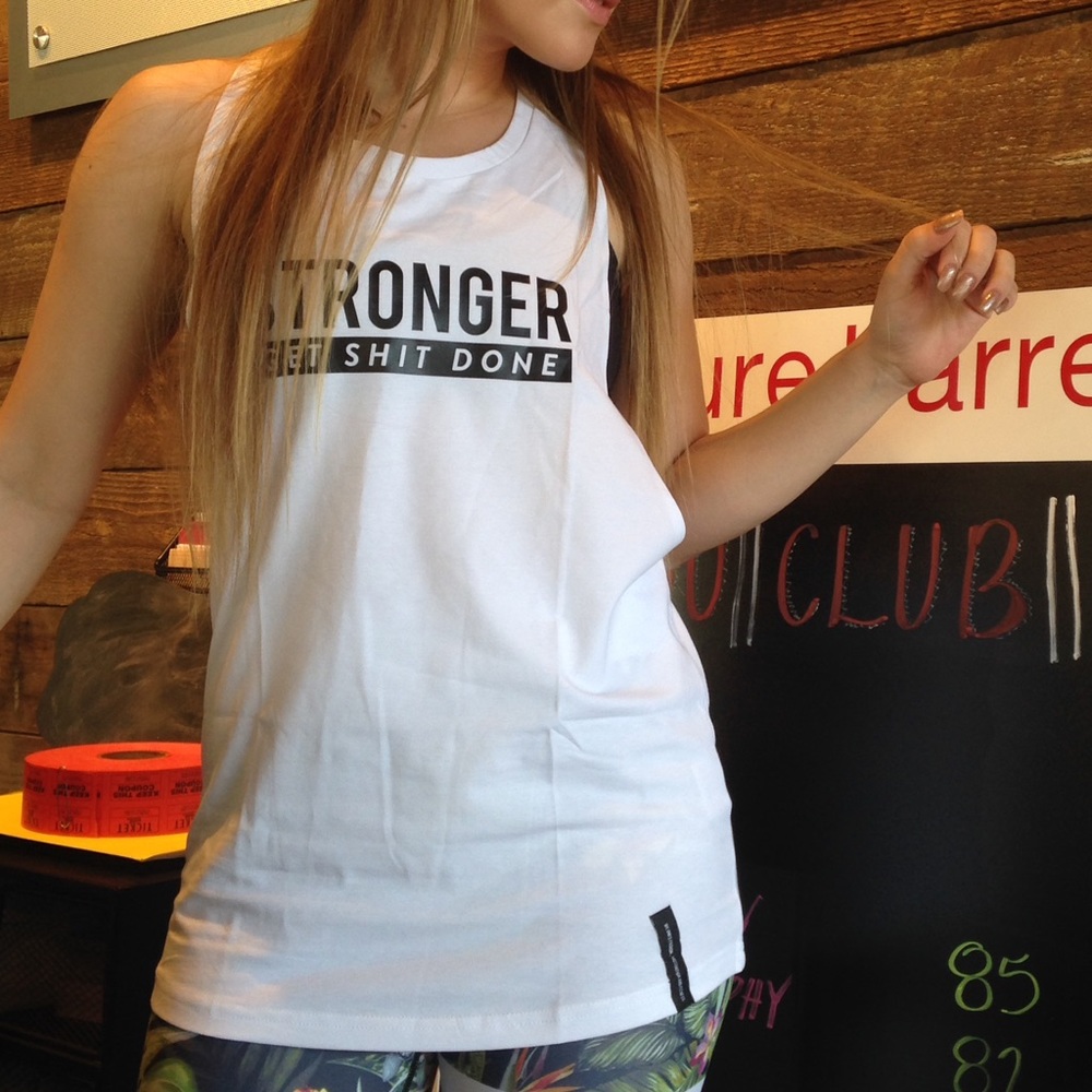 |White| Stronger Label Tank