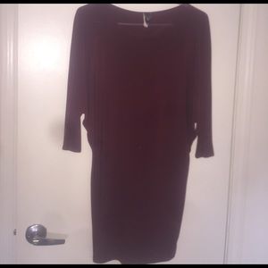 Burgundy dress