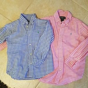 Lot of 2 boys long sleeve Ralph Lauren size 6
