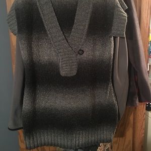 Knee length sweater dress