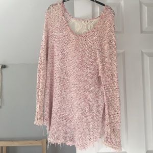 Free people crochet sweater