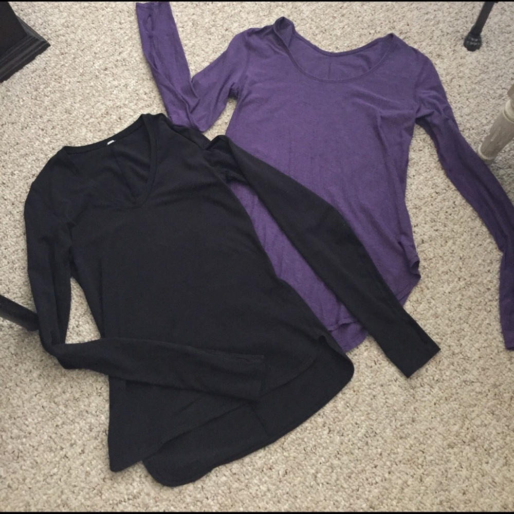 SOLD!! LULULEMON BUNDLE! 2 long sleeve cotton tops