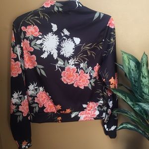 Floral Bomber Jacket