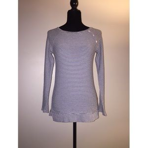 Splendid Navy & White Striped Knitted Long Sleeve