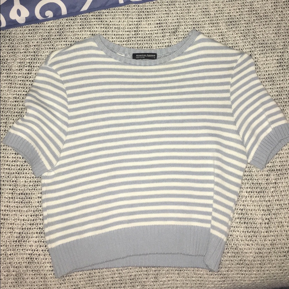 American Apparel crop striped sweater