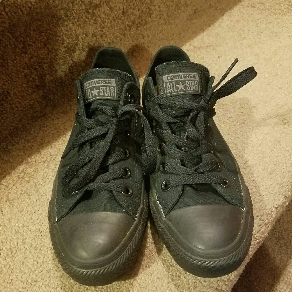 all black converse
