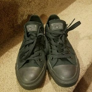 all black converse
