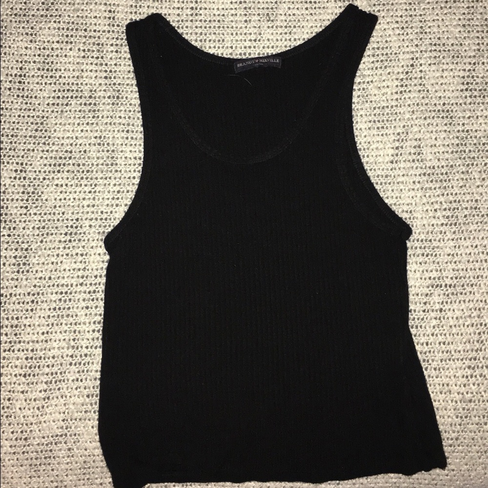 Brandy Melville Cropped black tanktop
