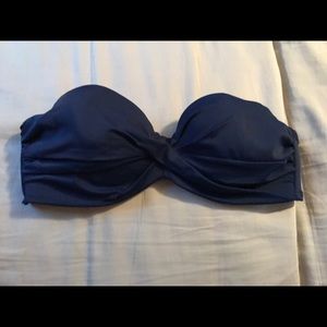 Victoria's Secret Strapless Navy Blue Bikini Top