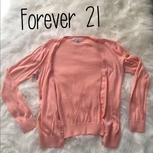 Peach Colored Cardigan
