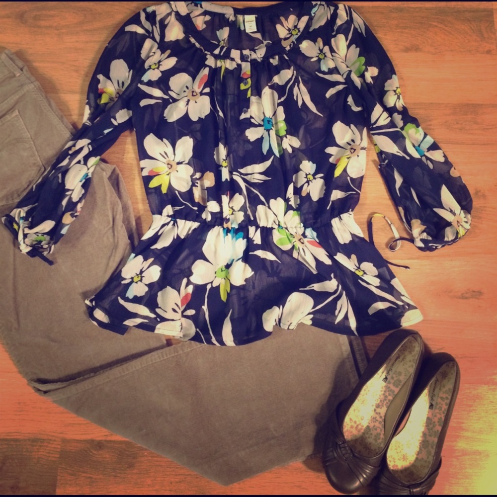 Floral Sheer Blouse