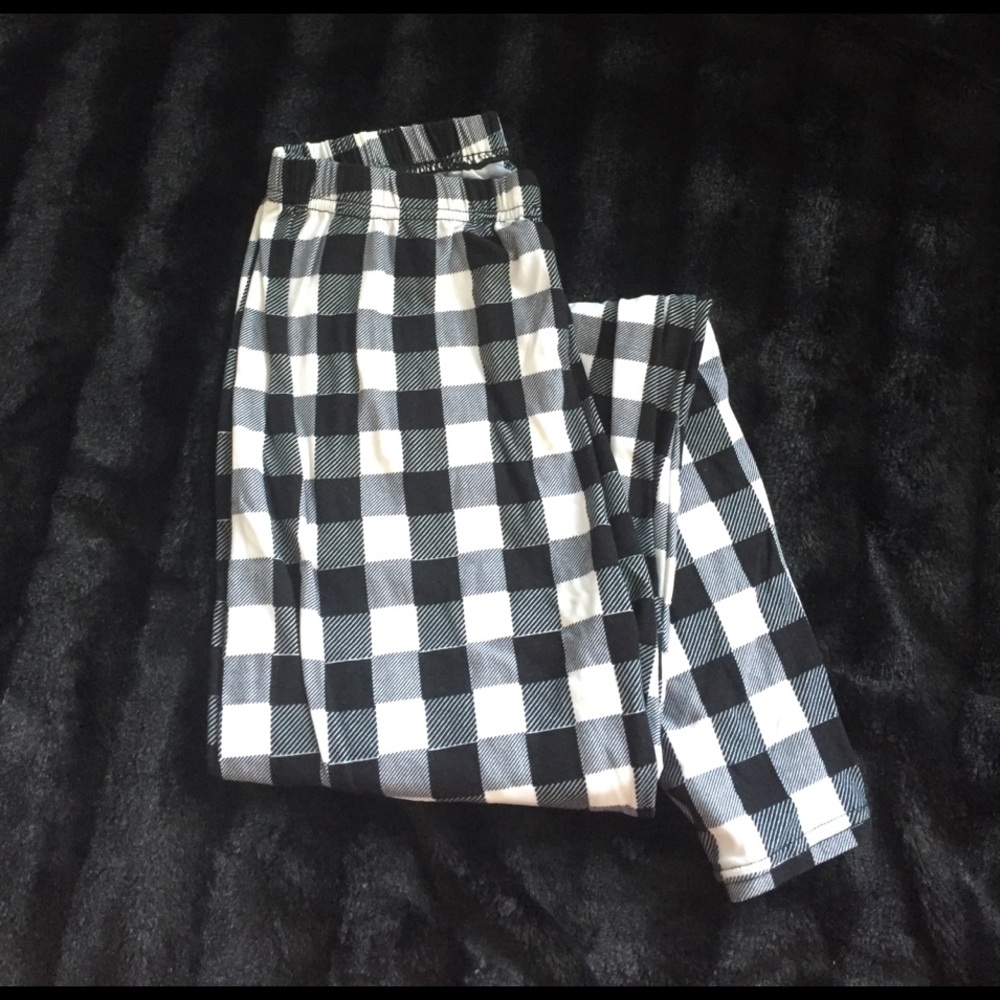 Checkered print legging with stretch top