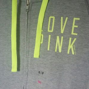 New pink zip up jacket