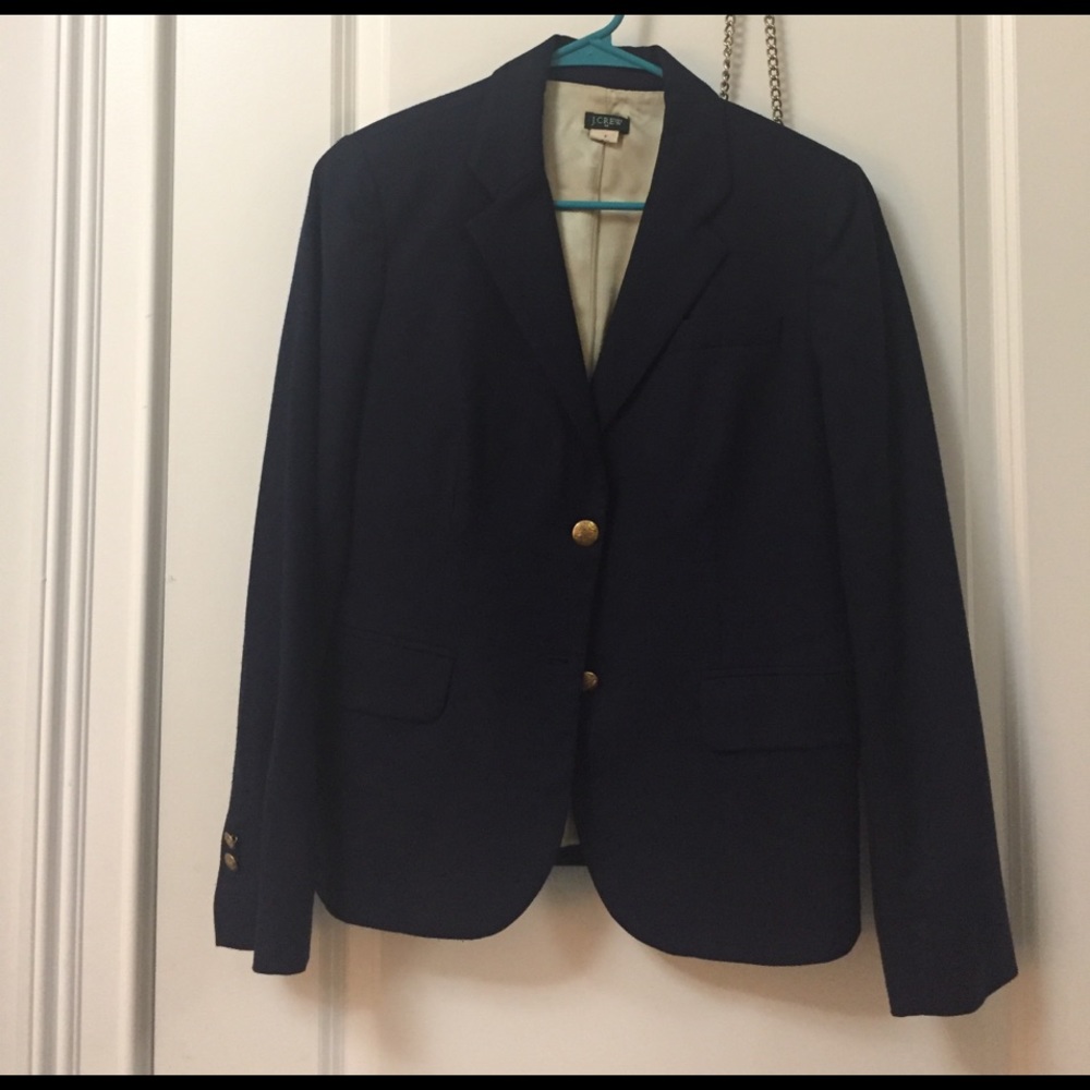 J Crew women's navy blue blazer size 6