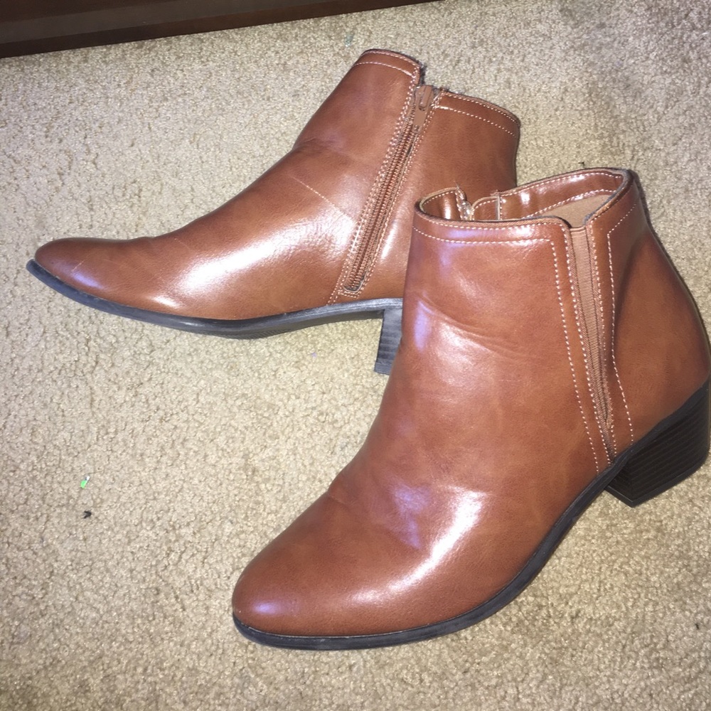 Karen Scott ankle boots (fanniacog cognac)